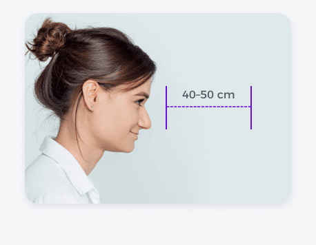 Distância da câmera